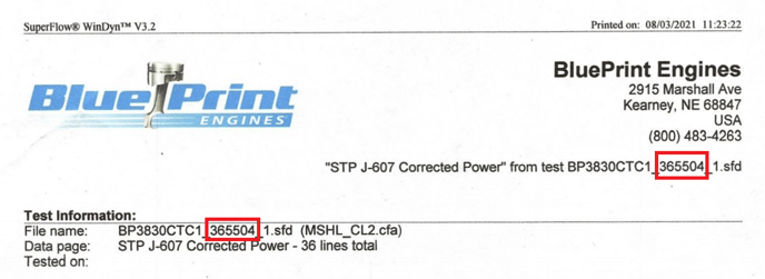 dyno serial number